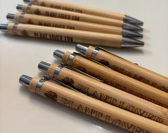 Bambuskugelschreiber mit Gravur: Benutzerdefinierte Abschlussfeier, Firmengeschenk