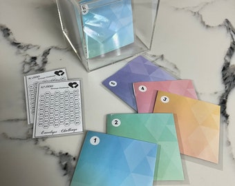 100 Envelope Challenge  - Bright Pastel Colors