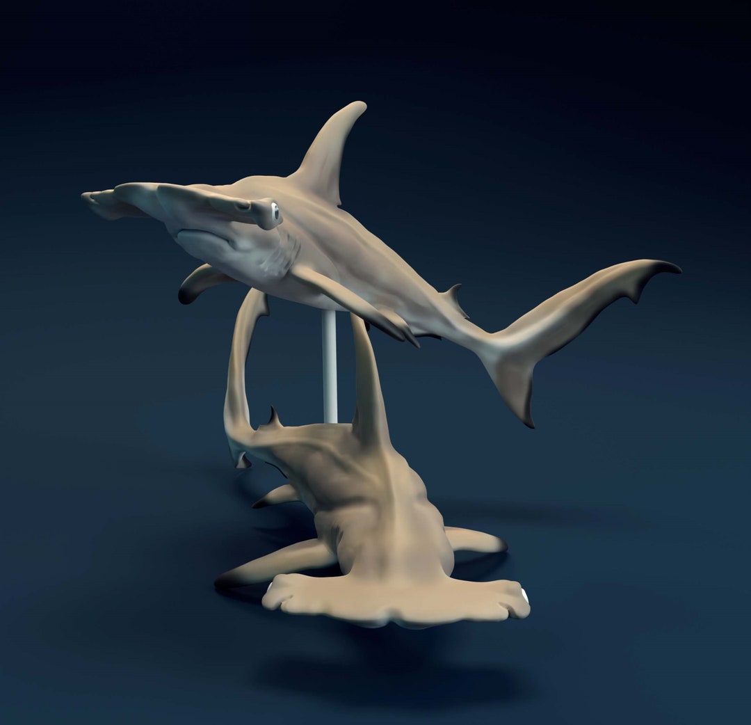 Hammerhead Shark Miniature Dnd Shark Mini Monster Creature - Etsy