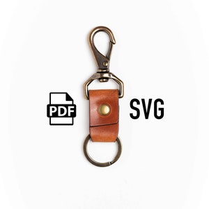 Leather KEYCHAIN Pattern | PDF | SVG