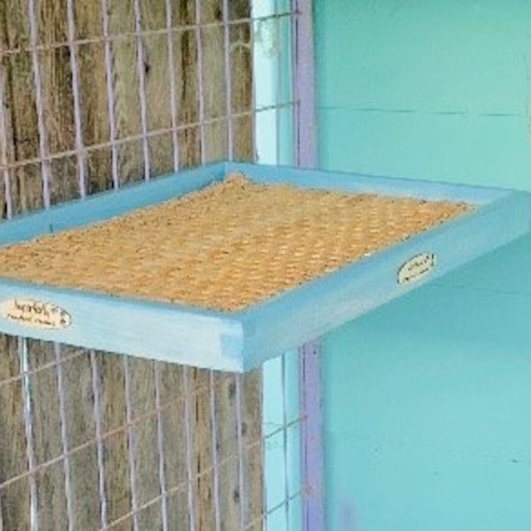 Floating Wooden Cat Perch for Catio | Large