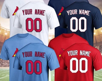 Personalized St. Louis Baseball Team Shirt, St. Louis Team Custom Name & Number Shirt, Baseball Team Gift Hoodie, Sweatshirt Fan Gift