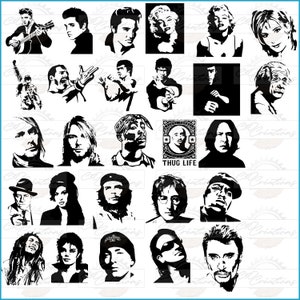 Celebrities / Celebrities (27) SVG Pack