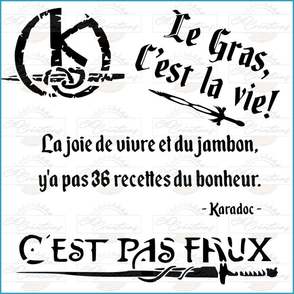 4 SVG Citations humour Kaamelott