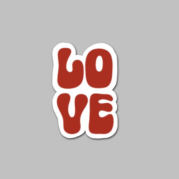 Love Sticker, Bulk Stickers, Die Cut Sticker, Laptop Sticker