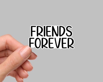Friends Forever Sticker, Bestie Sticker, Die Cut Sticker, Waterbottle Sticker, Laptop Stickers, Friendship Sticker, FR104