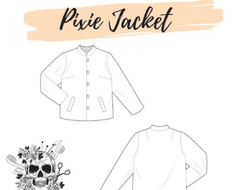 O padrão PDF da jaqueta Pixie