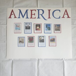 America Country Study Poster