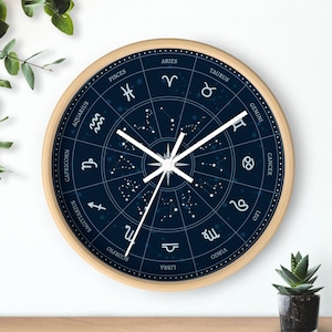 Astrology Zodiac Wall Clock
