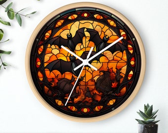 Bats Wall Clock