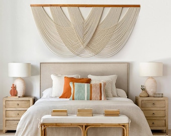 Extra Large Macramé Wall Hanging - Boho Home Decor Statement Piece - Handcrafted Fiber Art