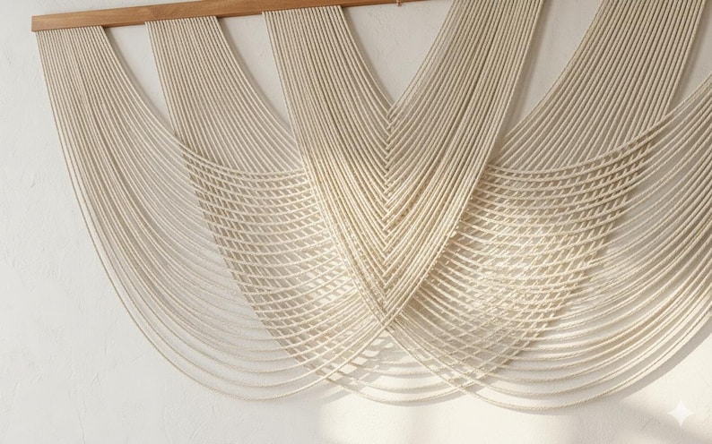 Handwoven Fiber Wall Art - Modern Boho Decor for Stylish Homes image 5
