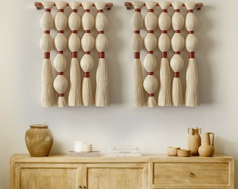 Modern Woven Tapestry Wall Hanging - Unique Mother&#39;s Day Gift, Handcrafted Boho Chic Home Decor, Stylish Artistic Fiber Art for Living Room