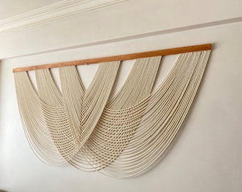 Handwoven Fiber Wall Art - Modern Boho Decor for Stylish Homes