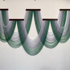 Large Macrame Dip Dye Tapestry Wall Hanging - Boho Chic Home Decor, Handcrafted Statement Piece