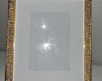 Purple/silver Crushed Diamond Picture Frame - Etsy
