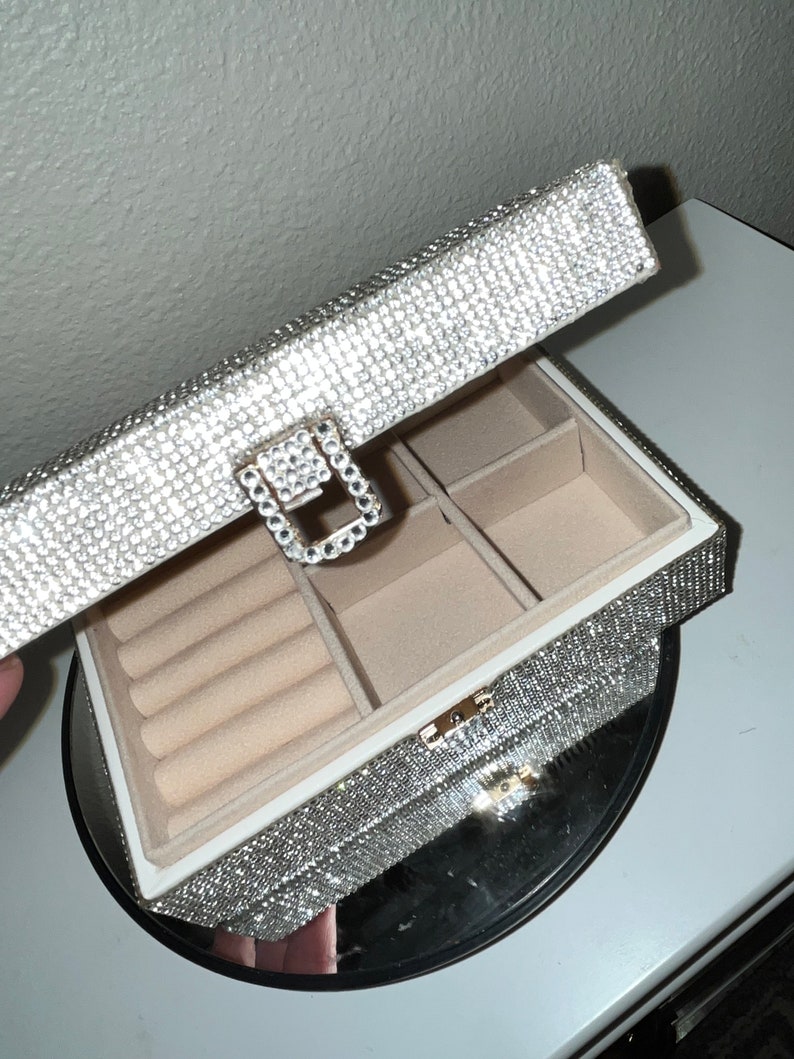 Holy Rhinestone Jewelry Box Etsy