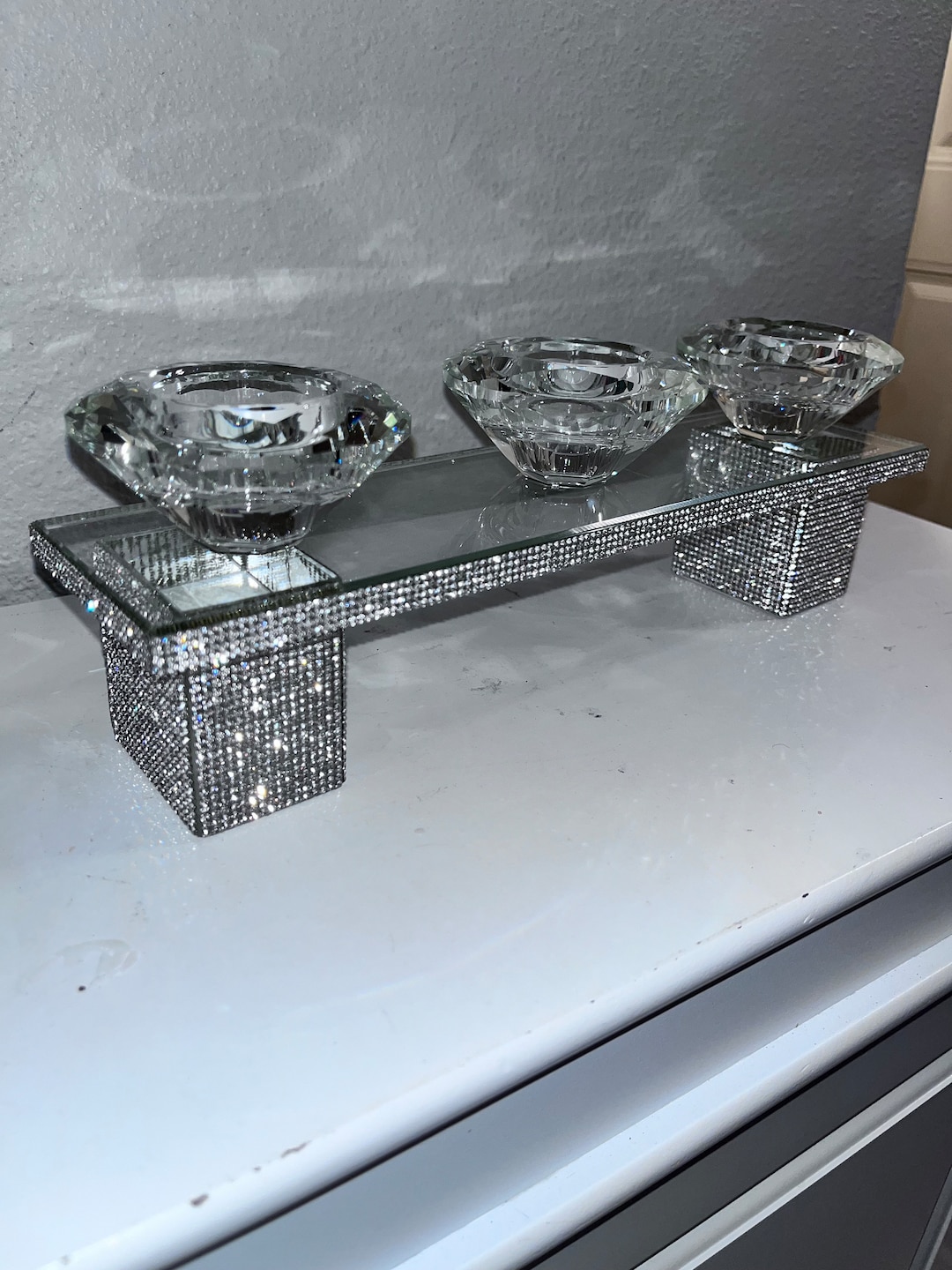 Diamond Bling Candle Holder Etsy