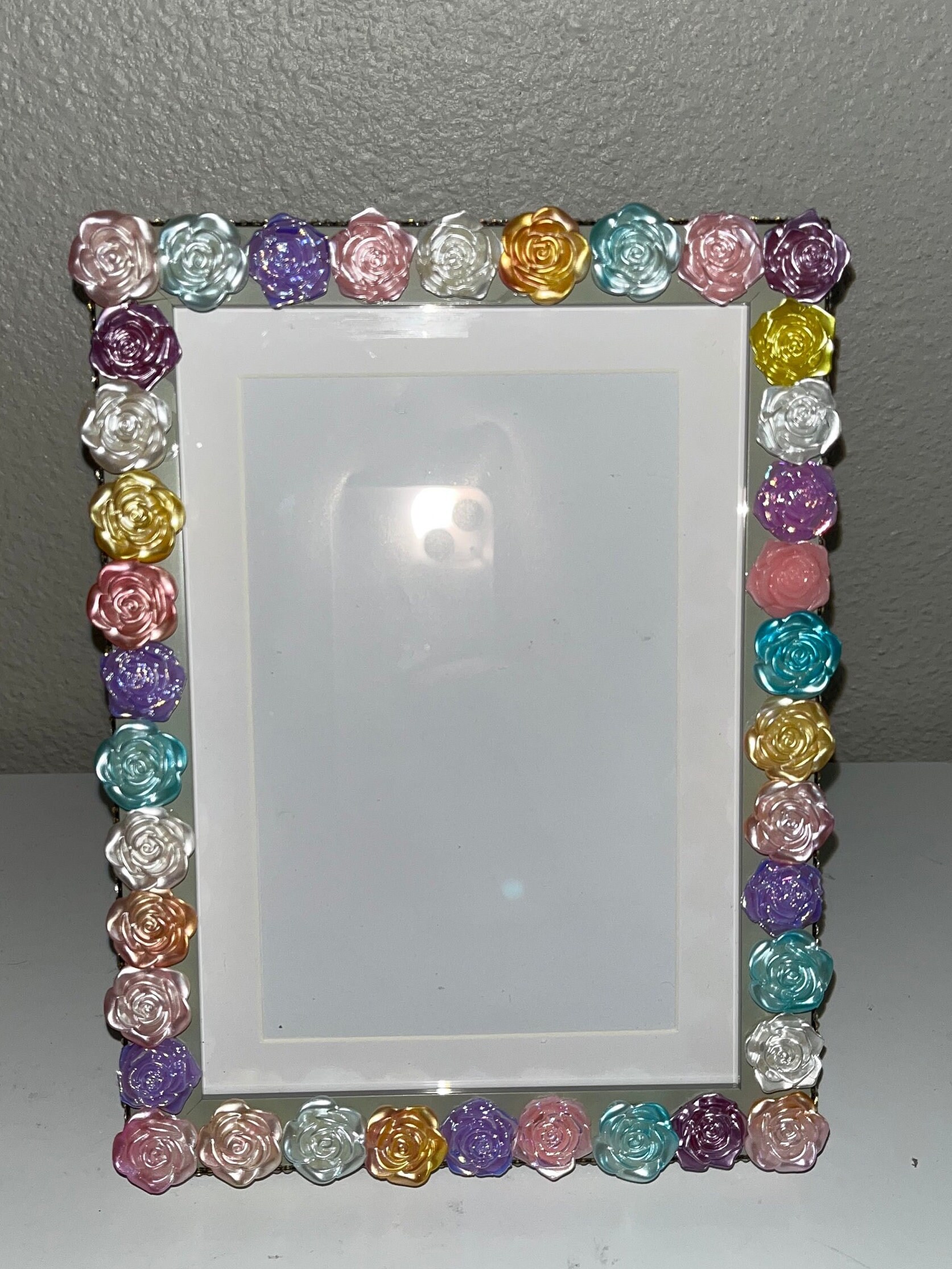Rose Bling Frame - Etsy