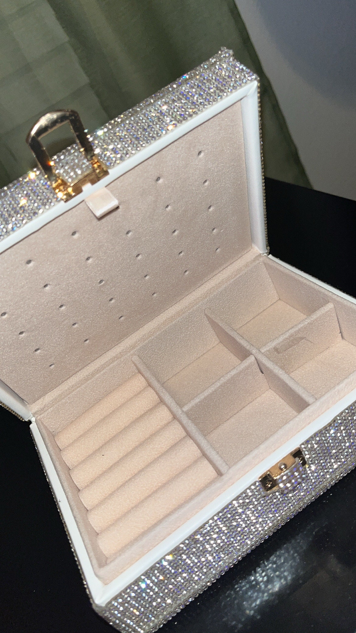 Holy Rhinestone Jewelry Box Etsy