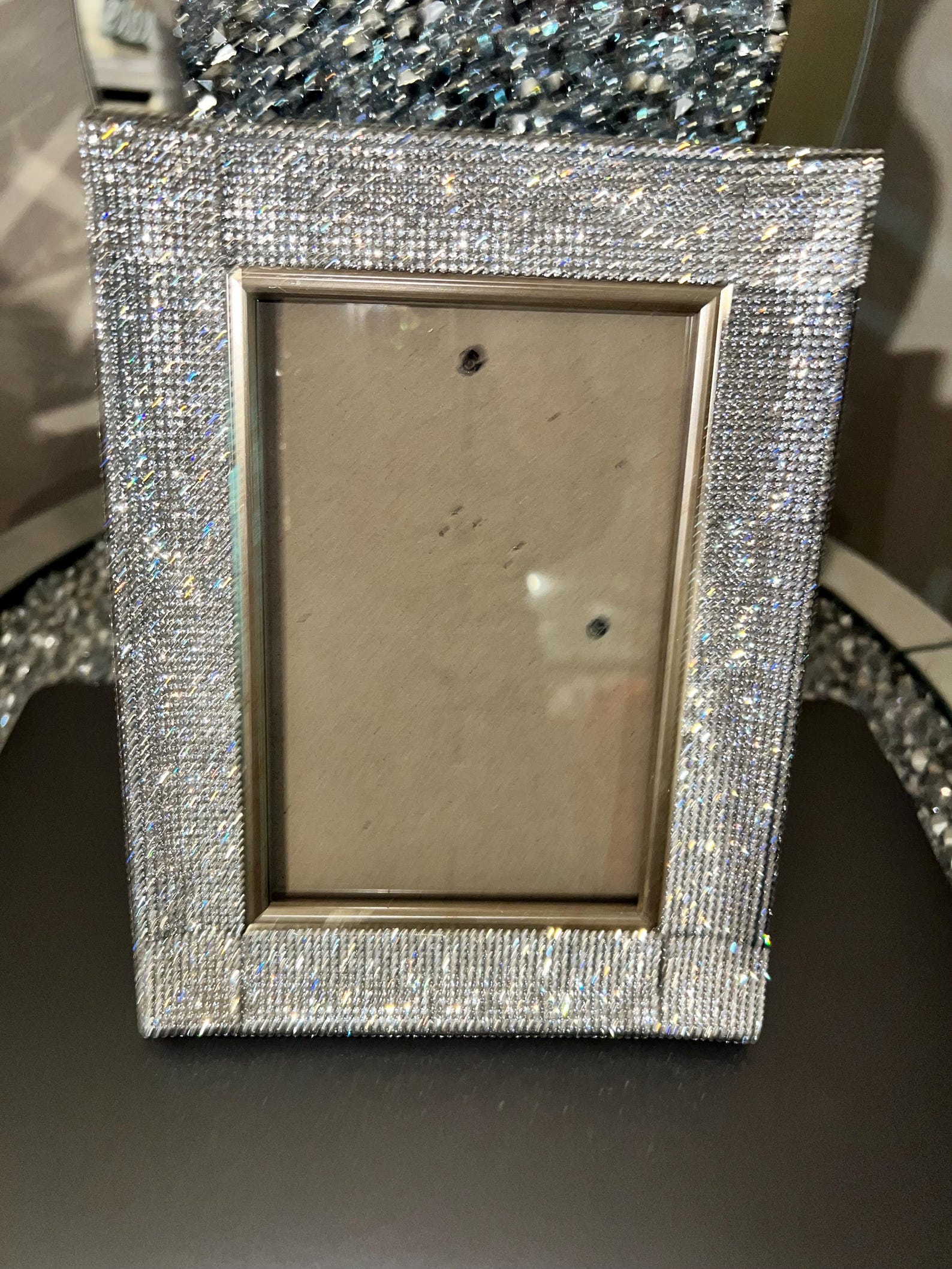 Diamond Covered Picture Frame | Luxury Rhinestone Bling Photo Frame ...