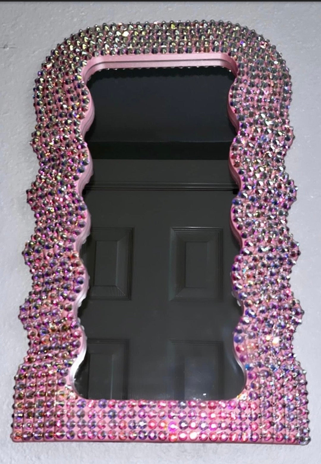 Bedazzled Wall/desktop Mirror Etsy