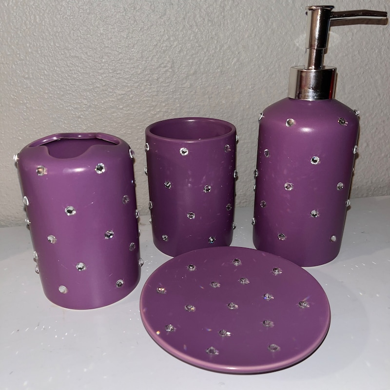 Purple Bathroom - Etsy