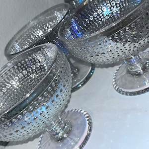 Vintage iridescent stemmed Glasses