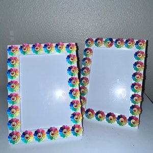 Smiley Face Rainbow Picture Frame