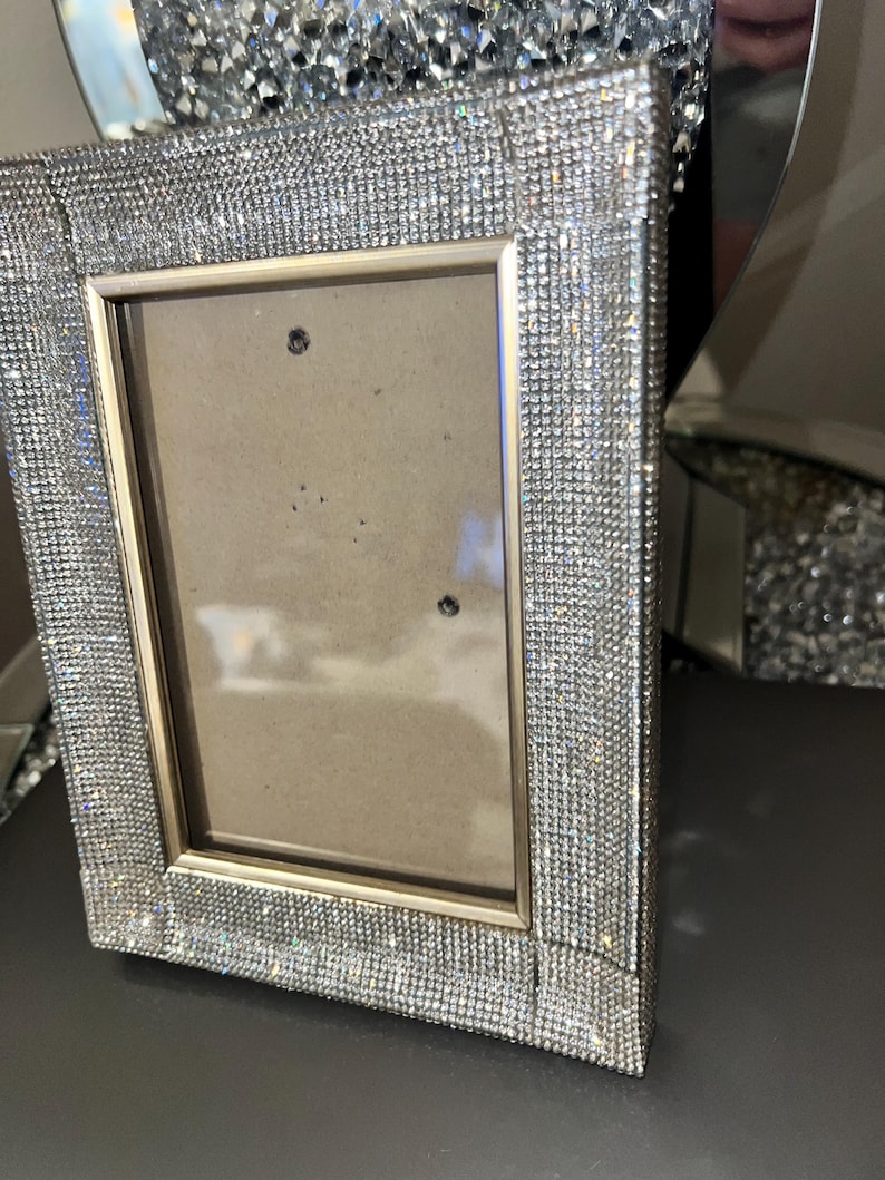 Diamond Covered Picture Frame | Luxury Rhinestone Bling Photo Frame ...