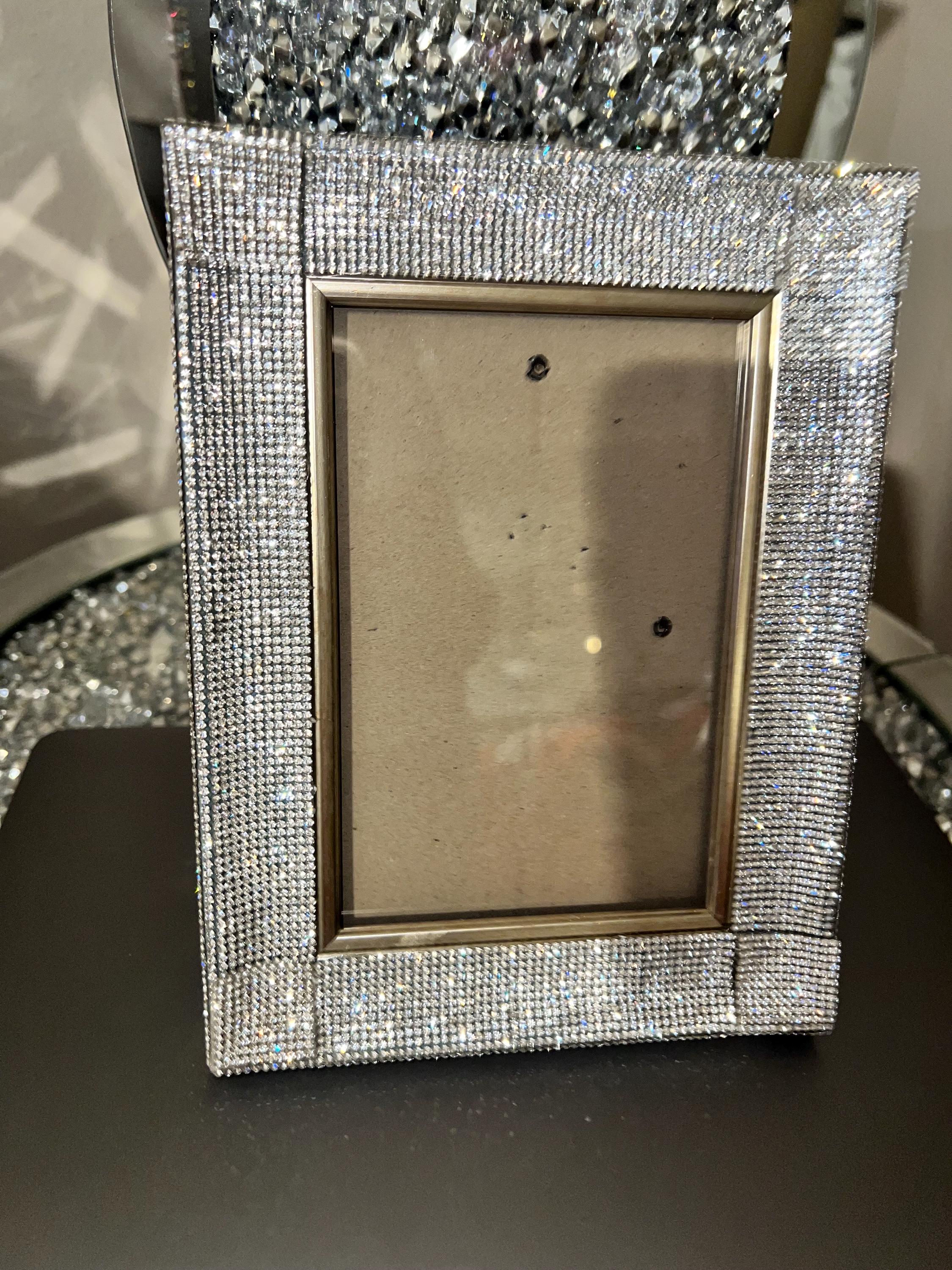 Diamond Covered Picture Frame | Luxury Rhinestone Bling Photo Frame ...