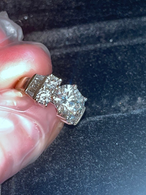 1.8 karat 14k white Gold Diamond Ring