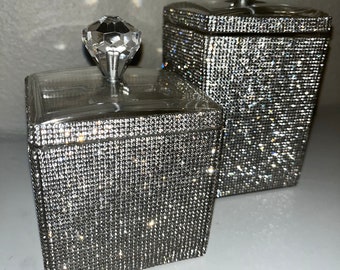 Diamond covered organizer containers