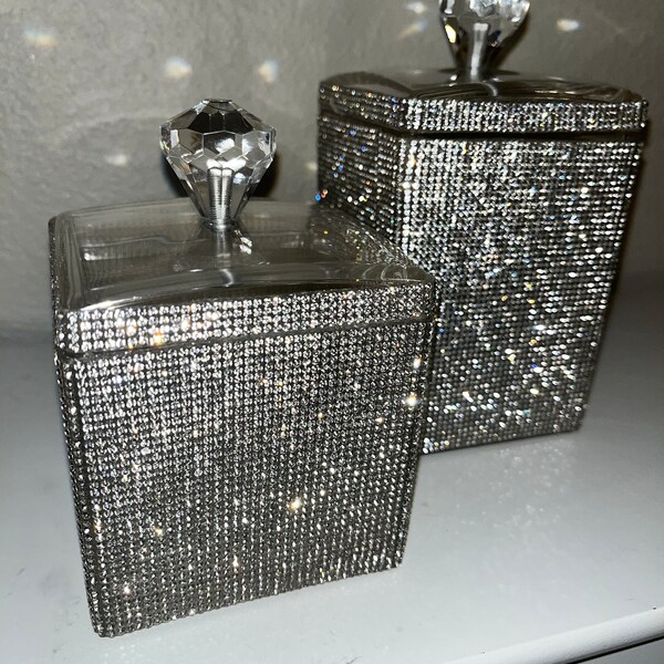 Diamond covered organizer containers