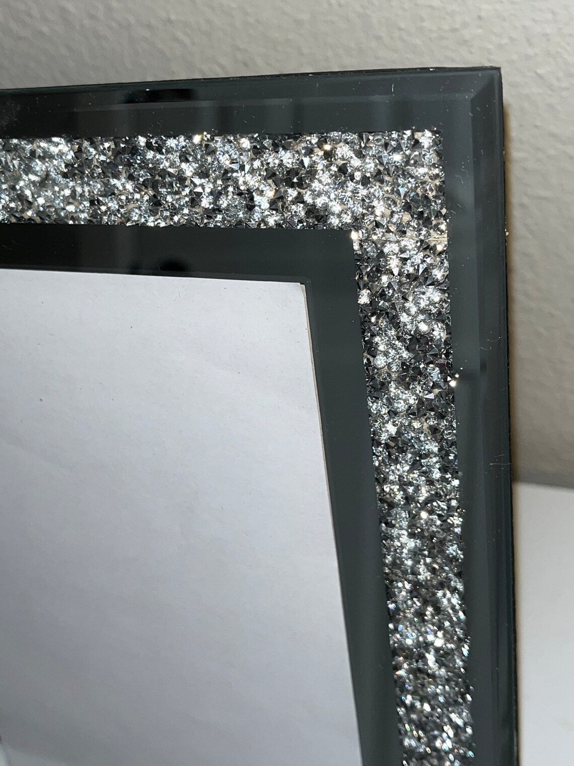 Mirrored Crystal Diamond Picture Frame - Etsy