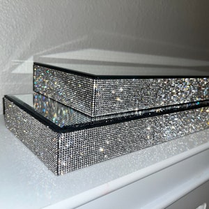 XL Mirror Diamond  floating shelf