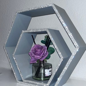 Diamonds & pearls floating shelf set