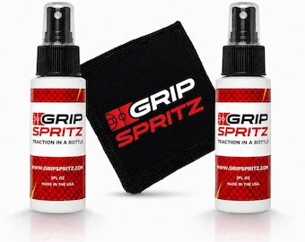 Grip Spritz Year Round Bundle | Basketball Shoe Grip Spray | 2 Bottles + Spritz Mitt | Stop Slipping on Dusty Courts