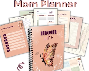 Drukke moeder planner, moeder planner, drukke moeder organisator, moeder baas planner, planner voor moeders, kalender voor moeder, afdrukbare planner