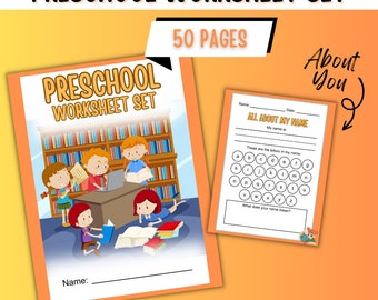 Preschool Worksheets, Kindergarten Worksheets, Learning Worksheets for Kids, Homeschool Worksheets, Alphabet Worksheets, Math Worksheets