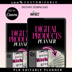 Step by step digital product planning guide workbook
Niche for digital 
Goal-setting tools for digital entrepreneurs
Effective digital product marketing strategies Digital Products Planner PLR DFY Digital Marketing Template Customize learn & Resell