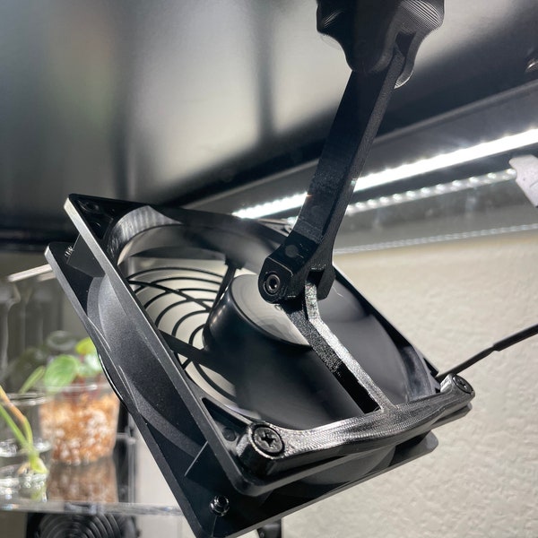 Magnetic Fan Mount (80mm) for Ikea Greenhouse Cabinet