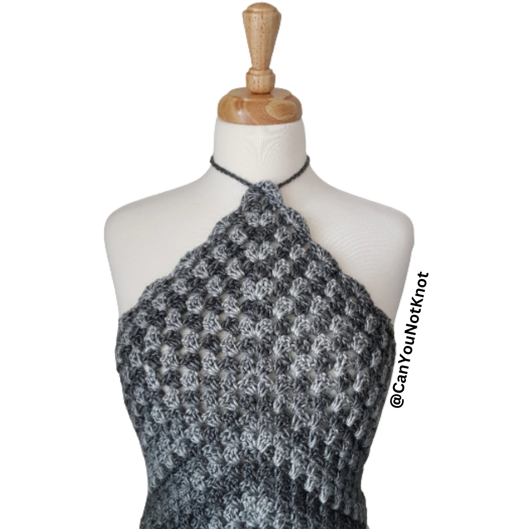 Triangle Halter Top Pattern Crochet PDF PATTERN for Backless Triangle Halter Top in English for ...