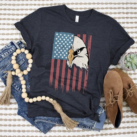 Vintage 4th of July Shirt, Retro America Shirt, Red White and Blue, Independence Day Tee, Fourth of July Shirt, American Flag Shirt