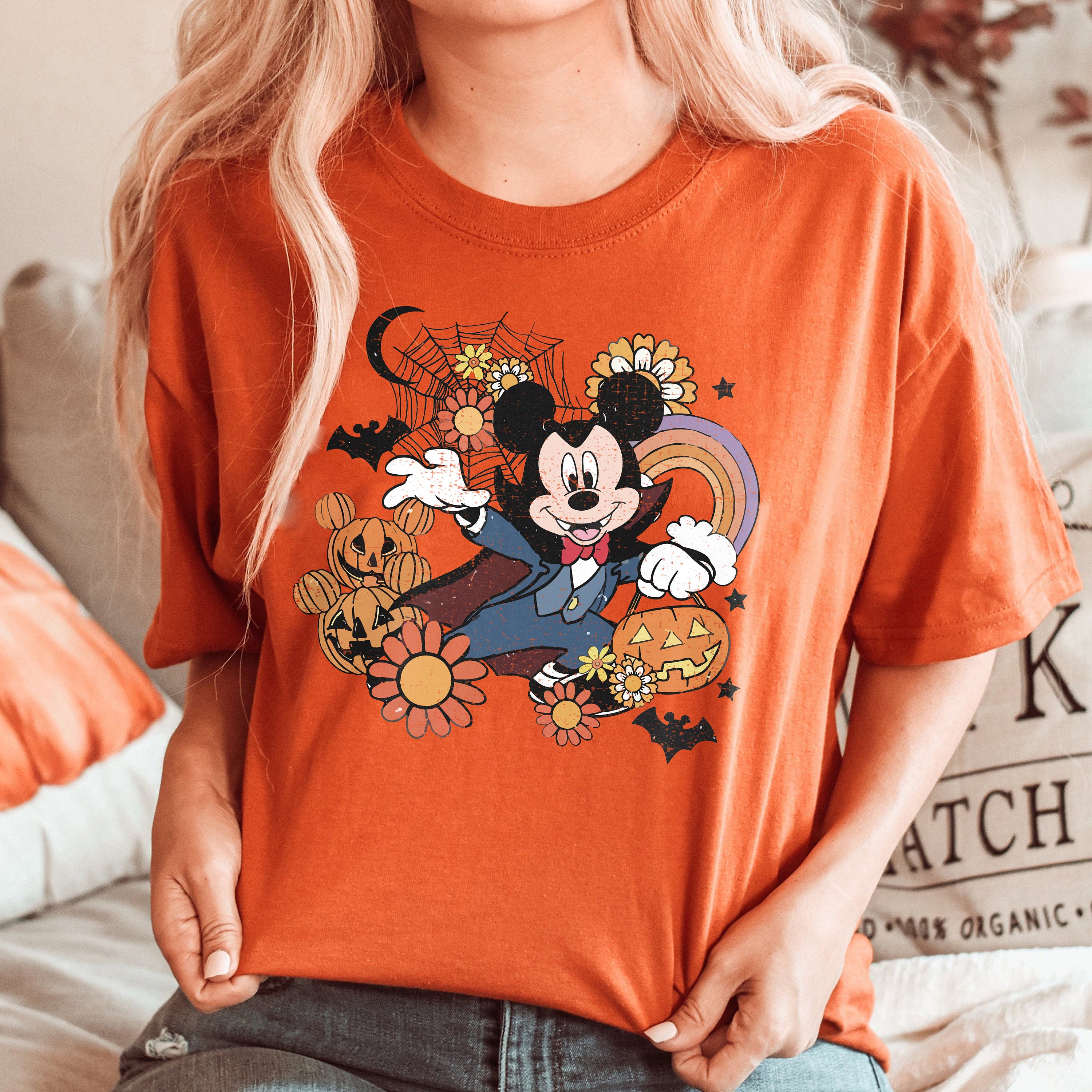 Discover Vintage Disney Halloween Family Shirts, Halloween Family Matching Shirts, Disney Halloween Group Shirt, Mickey Halloween, Disney Trip Shirt