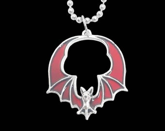 Collier chauve-souris gothique victorien fait main - Différents styles et tailles - acier inoxydable - gothique, grunge, patineur, punk, bizarre, fairycore, fée