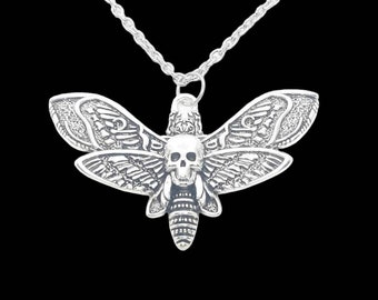 Collier papillon gothique fait main - Différents styles et tailles - acier inoxydable - gothique, grunge, patineur, punk, victorien, féerique, fée
