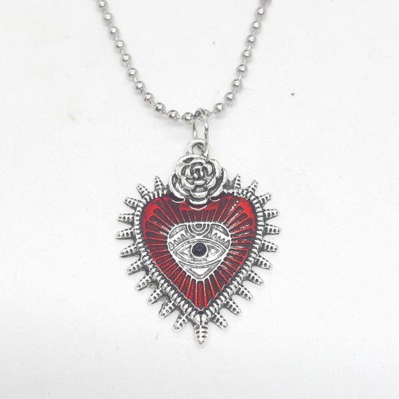★VINTAGE HOLLYWOOD★ Heart Ball Chain NecklaceVH25NNNE104V il_fullxfull.4199441401_82mq.jpg