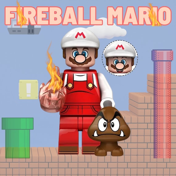 Iconic Fireball Mario 80's Nostalgia
