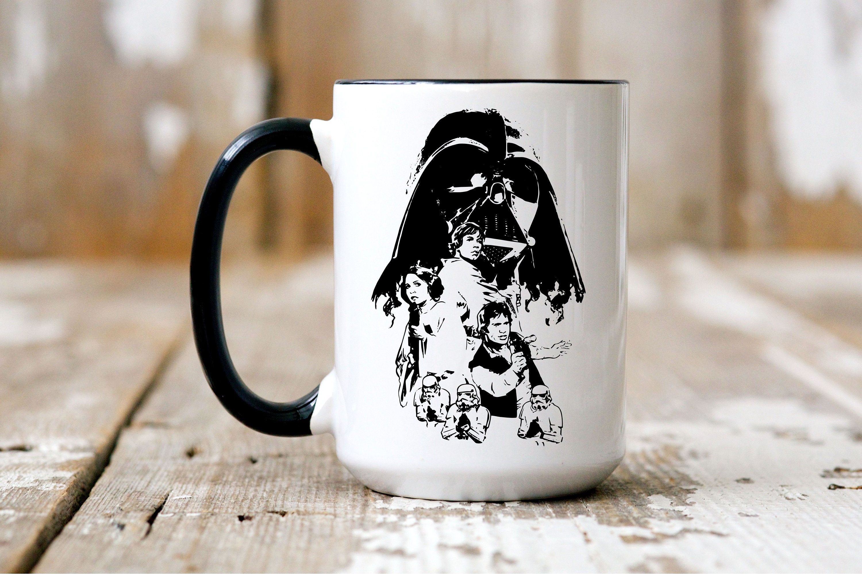 Star Wars Mugs Set of 2 Yoda Han Solo Darth Vader Luke -  Sweden